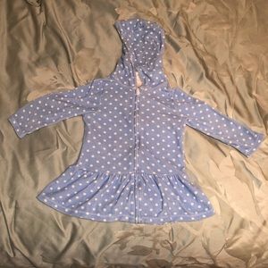 Next swim coverup blue and white polka dot 1.5-2yr